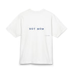 T-Shirt "HOT MOM" – White & Navy